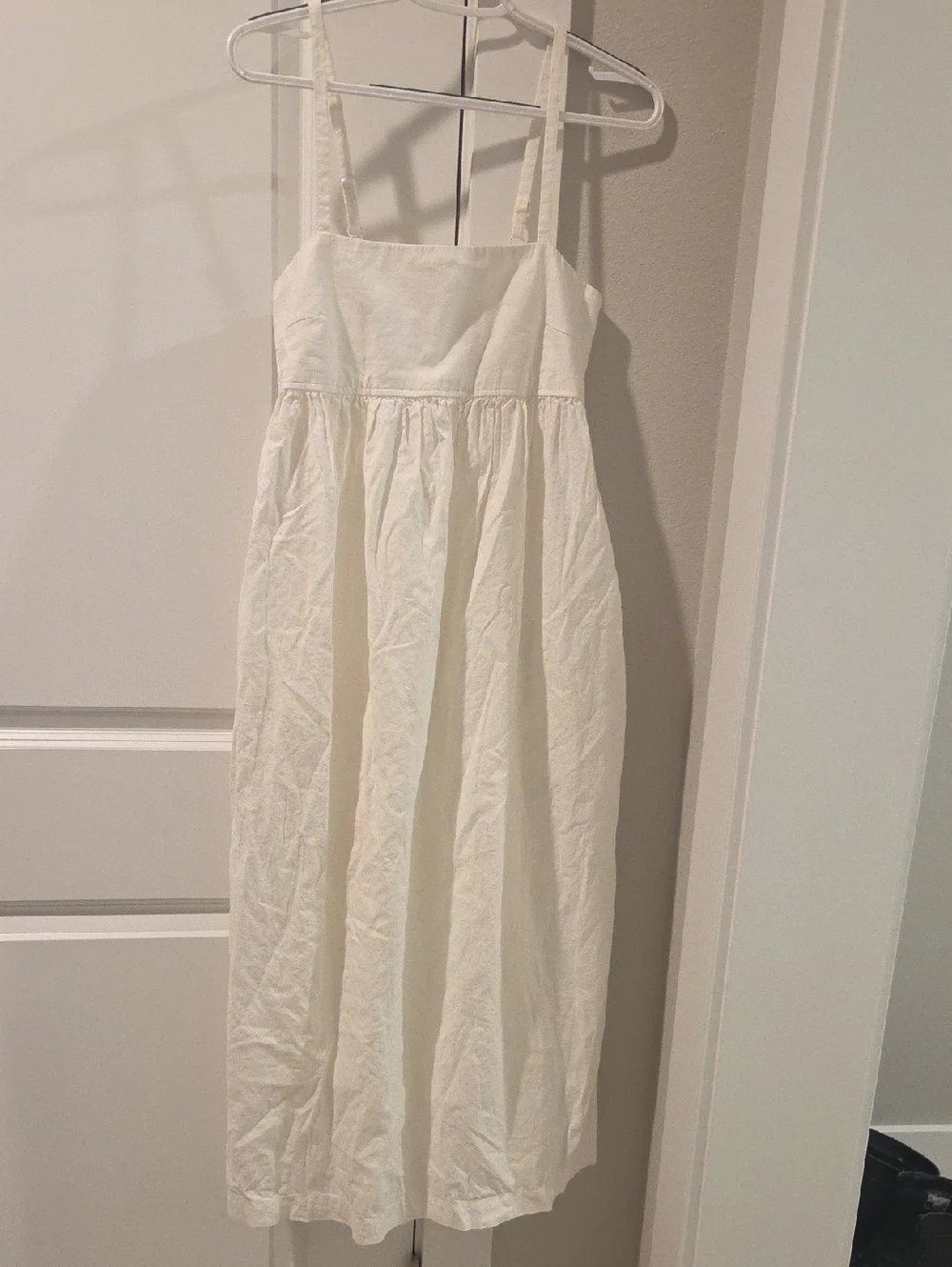 Uniqlo Cotton Linen Blend Dress With Pockets - Picture 1 of 4